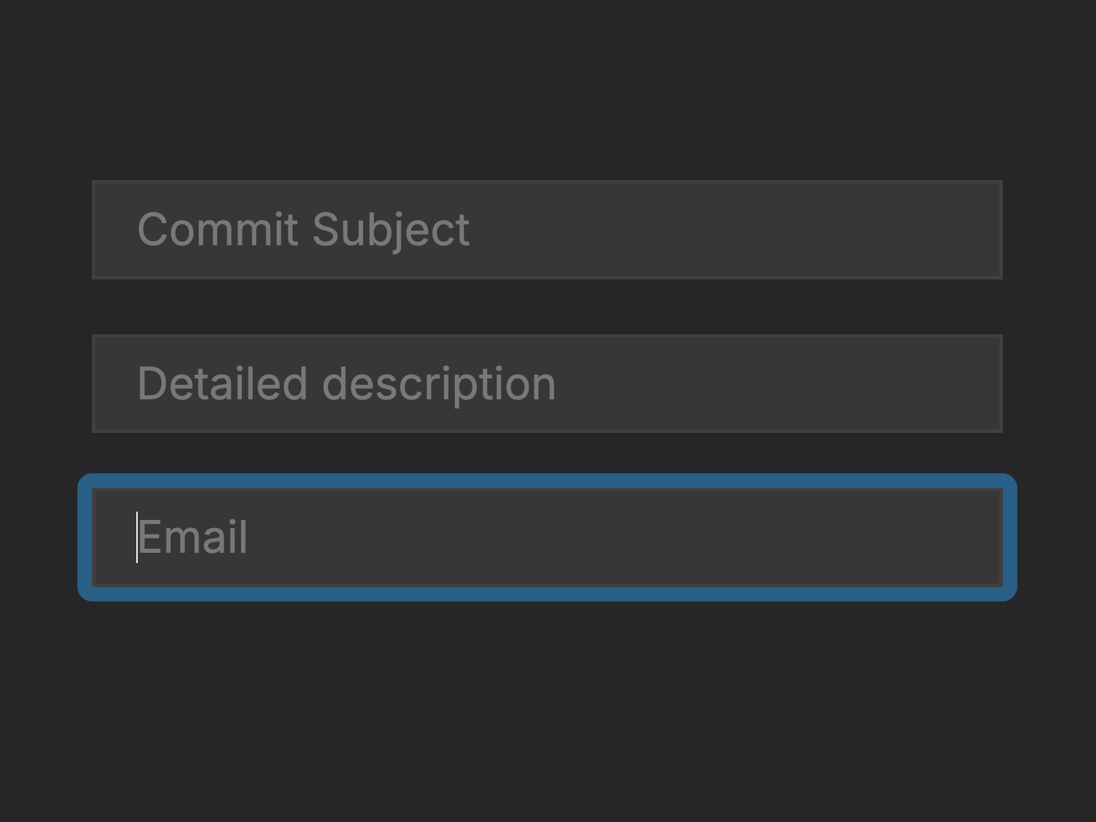 Screenshot of macOS Inputs Focus Animation